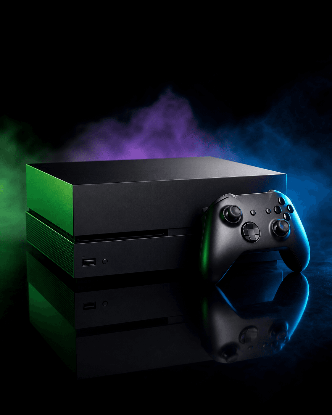 Xbox One X console render